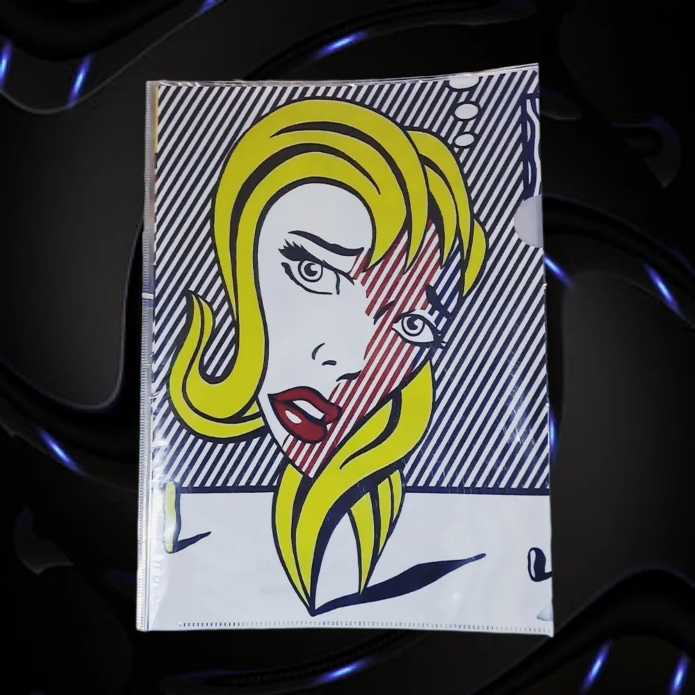 Roy Lichtenstein Pop Art on 3 Storage Folders. NWT